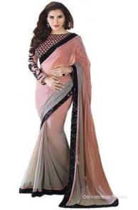 Glory Sarees Self Design Bollywood Georgette Sari